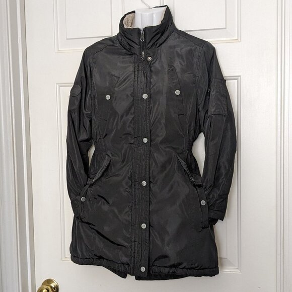 Steve Madden Girl's Winter Coat Size M ( 10-12 ) Black - Picture 1 of 13